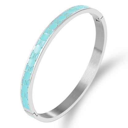 Streetwear Round Stainless Steel Bangle In Bulk