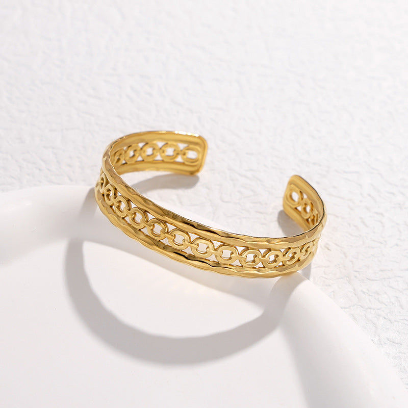 Chain Stainless Steel Electroplating Bangles