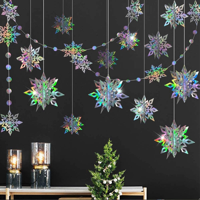 2 Pieces Christmas Star Holiday Daily Hanging Ornaments