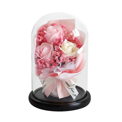 Christmas Valentine'S Day Pastoral Flower Glass Artificial Flowers