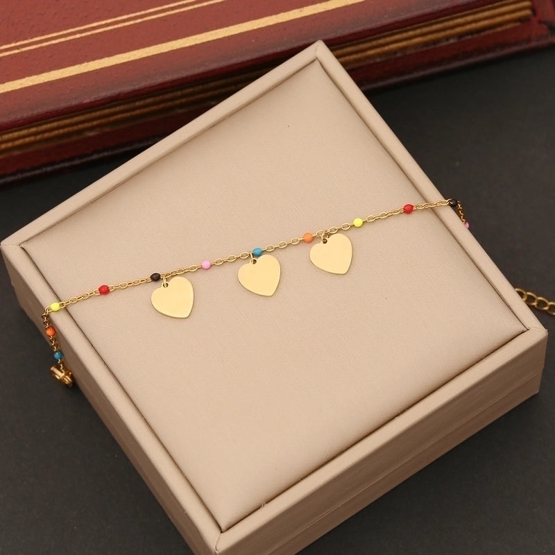 Artistic Commute Star Heart Shape Butterfly Stainless Steel 18K Gold Plated Bracelets In Bulk