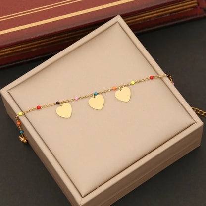 Artistic Commute Star Heart Shape Butterfly Stainless Steel 18K Gold Plated Bracelets In Bulk