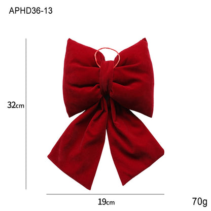 Christmas Minimalist Classic Style Bow Knot Holiday Festival Hanging Ornaments Decorations Hanging Ornaments