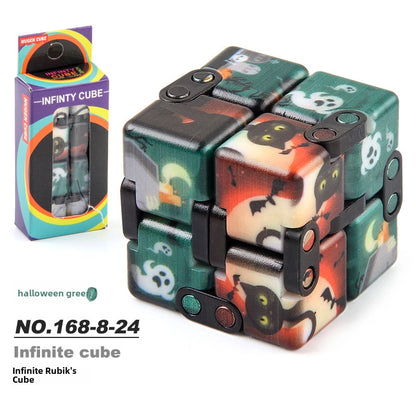 New Strange Decompression Toy UV Printing Infinite Rubik's Cube Decompression Folding Changeable Rubik's Cube Fingertip Rubik's Cube Manufacturer Resources