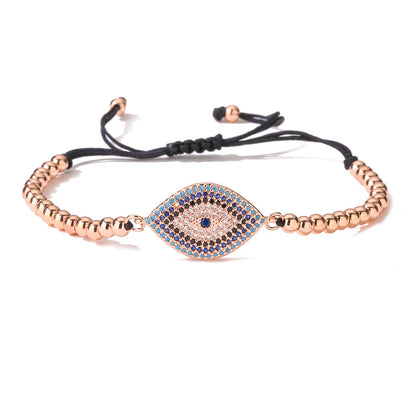 Women Eye Geometric Copper Bracelets