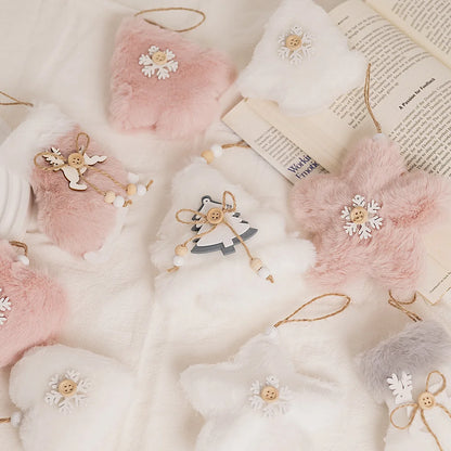 Christmas Plush Angel Pendant Cute Doll Gift Christmas Tree Ornament Ig Decoration