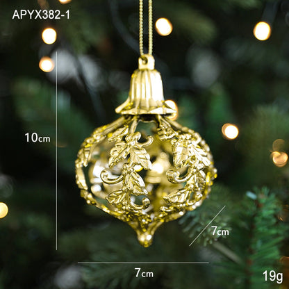 Christmas Elegant Lady Pastoral Star Elk Plastic Holiday Banquet Hanging Ornaments Decorations Hanging Ornaments