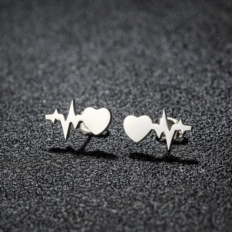 1 Pair Sweet Minimalist Artistic Animal Irregular Polishing Plating 304 Stainless Steel 18K Gold Plated Ear Studs