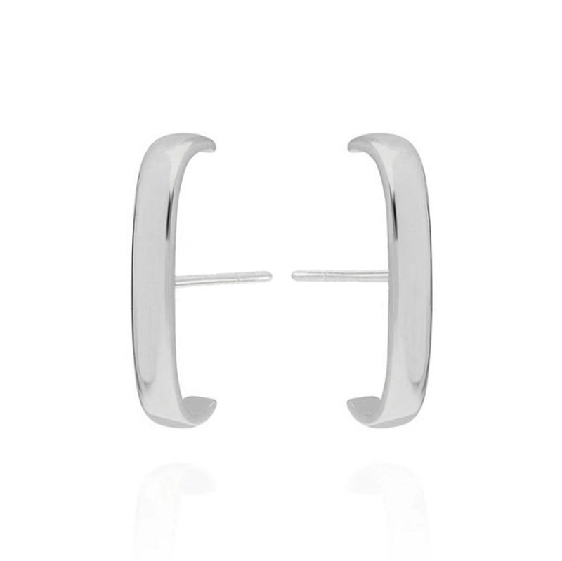 1 Pair IG Style Minimalist Geometric Inlay Copper Zircon Gold Plated Earrings