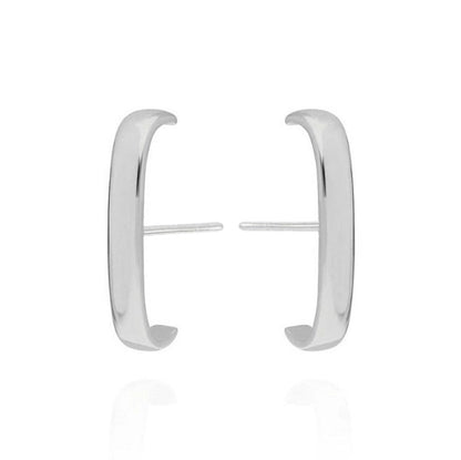 1 Pair IG Style Minimalist Geometric Inlay Copper Zircon Gold Plated Earrings