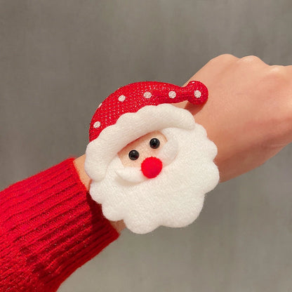 Christmas Cute Santa Claus Elk Alloy Fleece Cloth Tape Holiday Family Gathering Party Party Accessories