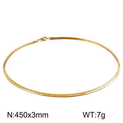Casual Streetwear Geometric 304 Stainless Steel 18K Gold Plated Stainless Steel Necklaces