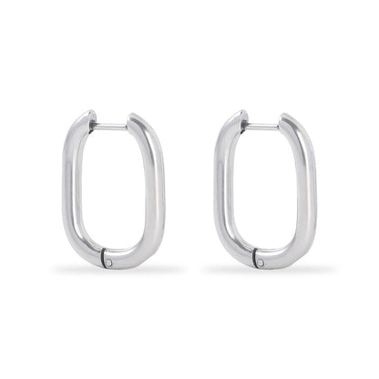 1 Pair Fashion Geometric Plating 201 Stainless Steel 18K Gold Plated Earrings