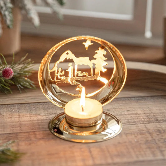Christmas Elegant Romantic Elk Iron