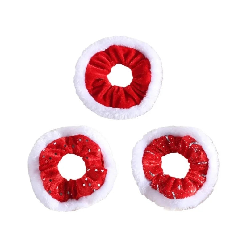 Classic Style Women's Plaid Snowflake Cloth Hair Tie