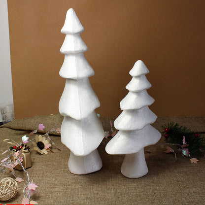 10 Pieces Foam Styrofoam White Christmas Tree Christmas Halloween Decoration Accessories Preschool Children Diy Craft Materials