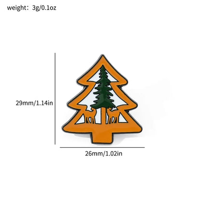 Cute Pin Christmas Tree Santa Claus Snowman Alloy Cartoon Enamel Unisex Brooches