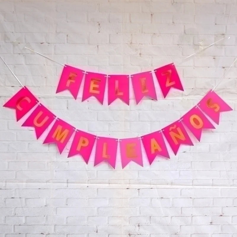 Letter Paper Flag Birthday Decorations