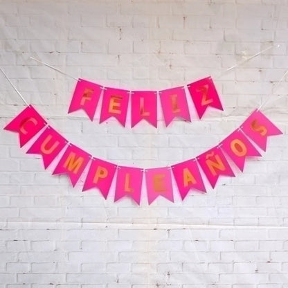 Letter Paper Flag Birthday Decorations
