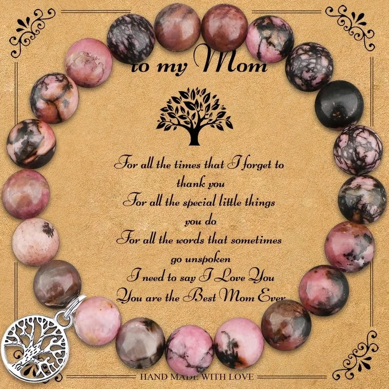 Casual Minimalist Tree 304 Stainless Steel Natural Stone Bracelets In Bulk