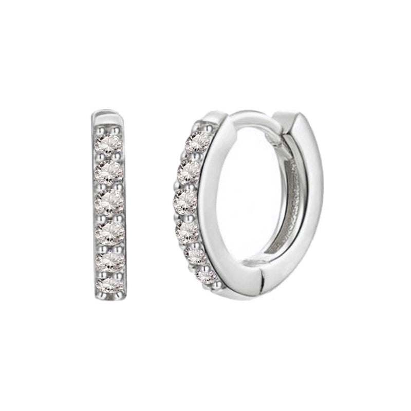 Fashion Geometric Copper Artificial Gemstones Earrings