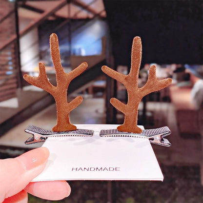 Christmas Fashion Antlers Resin Daily Hairpin