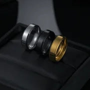 Minimalist Round Stainless Steel No Inlaid Gold Plated