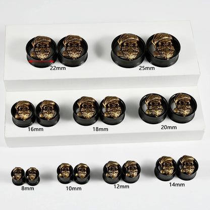 1 Piece Ear Cartilage Rings & Studs Classical Hip-Hop Vintage Style Skull 304 Stainless Steel Copper 18K Gold Plated Auricle