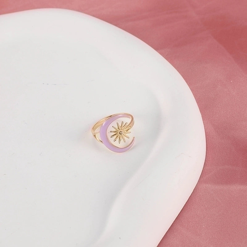 Classic Style Flower 304 Stainless Steel Rhinestones Inlay Open Rings