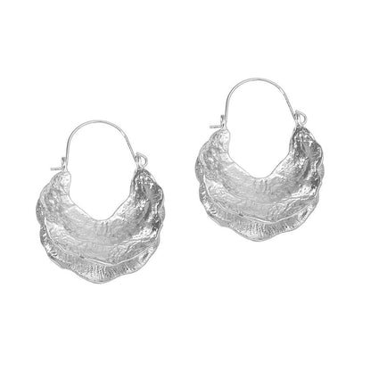 Personality Exaggerated Earrings Women\'s Heavy Metal High-end Ear Studs Large Circle French Retro Design Earrings