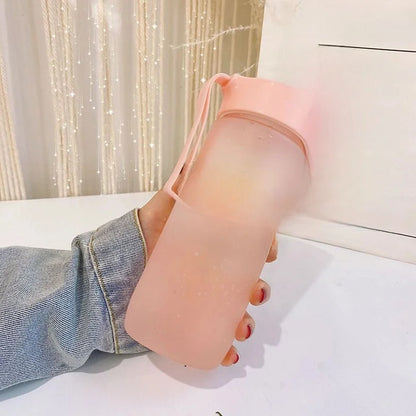 Water Cup Plastic Sports Bounce Water Cup High Color Value Large Capacity Men's And Women's Net Red Water Cup Student Accompanying Cup