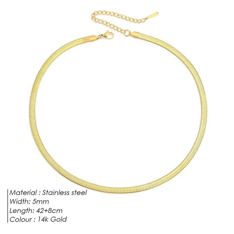 Minimalist Solid Color 316 Stainless Steel Necklace