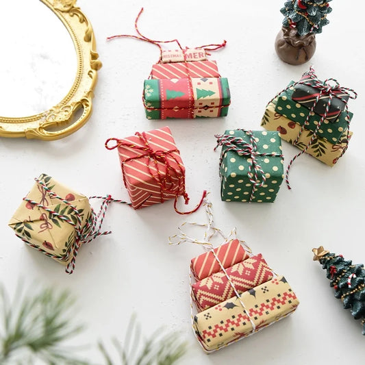 Christmas Minimalist Classic Style Color Block Holiday Daily Hanging Ornaments Decorative Props