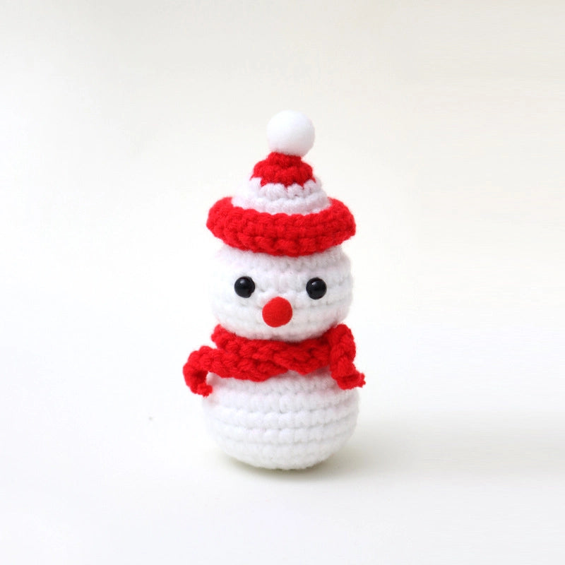 Cute Christmas Tree Santa Claus Snowman Yarn Party Ornaments Decorations Table Decoration