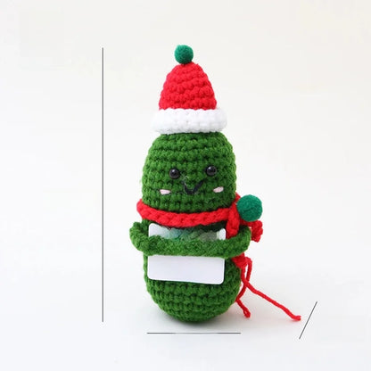 Cute Christmas Tree Santa Claus Snowman Yarn Party Ornaments Decorations Table Decoration