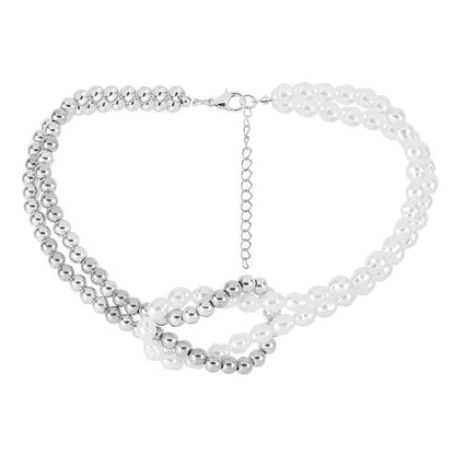 Elegant Sweet Classic Style Round Oval Imitation Pearl Alloy Plastic Choker