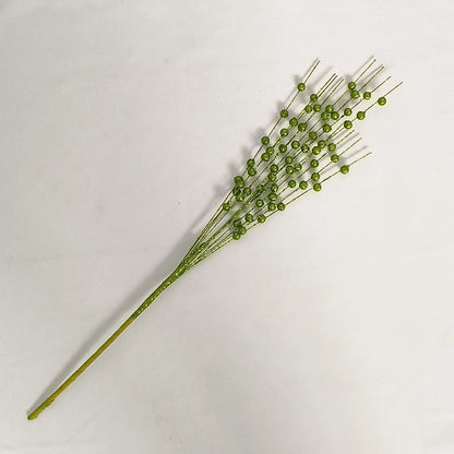 Christmas Decorations 43cm 12 Fork Gold Powder Ball Christmas Tree Garland Rattan Sequins Simulation Berry Branches Bundle