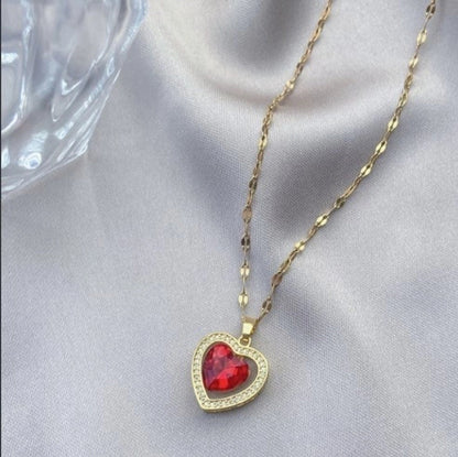 Minimalist Bow Knot Titanium Steel Copper Inlay Rhinestones Pendant Necklace