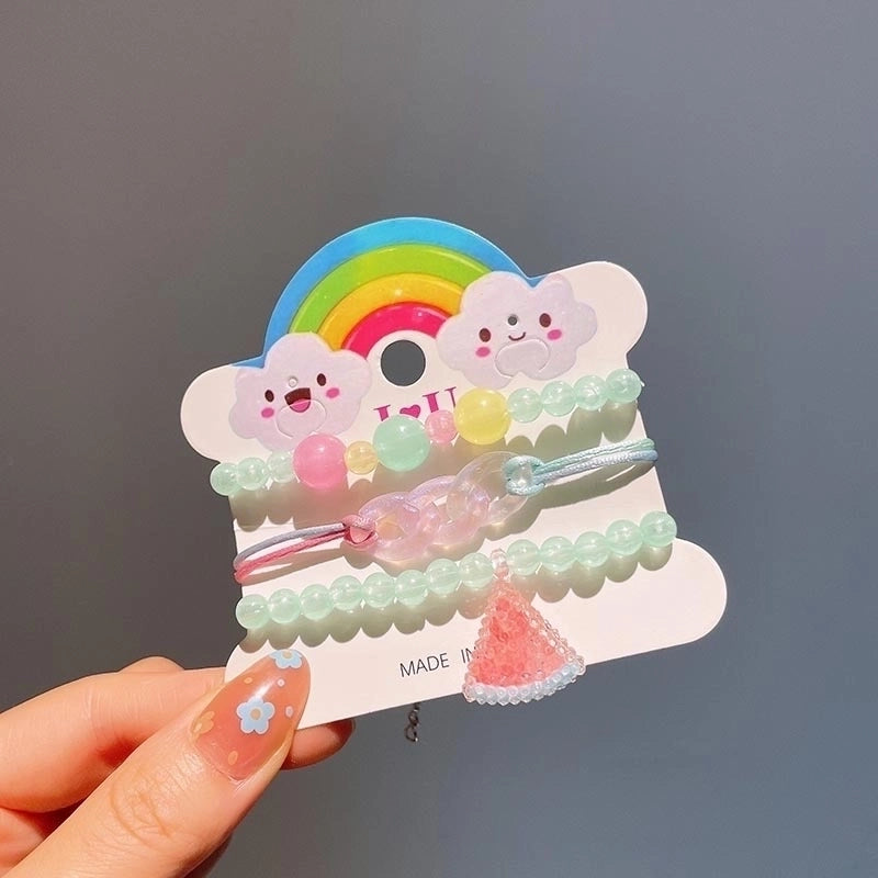 Cute Girl'S Cartoon Arylic Plastic Beaded