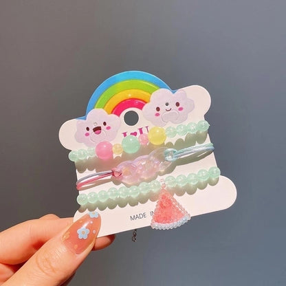 Cute Girl'S Cartoon Arylic Plastic Beaded