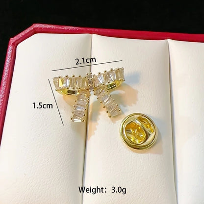 Sweet Pin Rabbit Swan Snowflake Copper Plating Women's Brooches