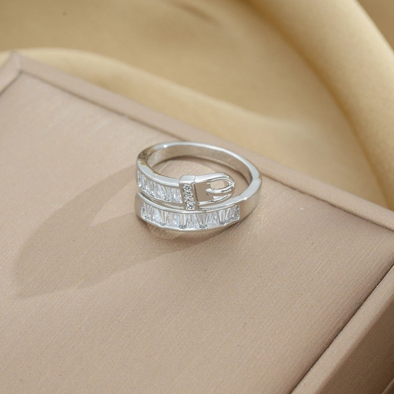 Copper 18K Gold Plated Minimalist Shiny Plating Snake Rings