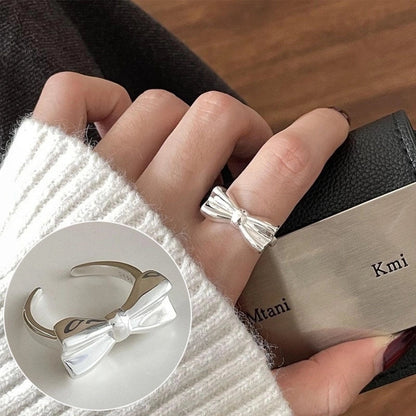 Vintage Style Bow Knot Copper Plating Open Rings