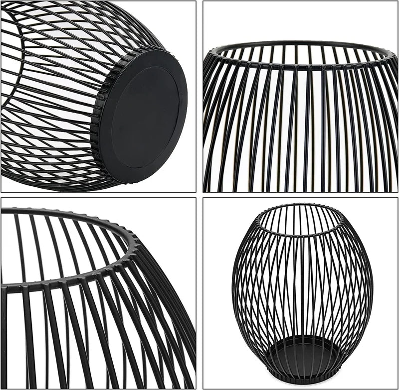 Christmas Retro Minimalist Solid Color Iron Candlestick