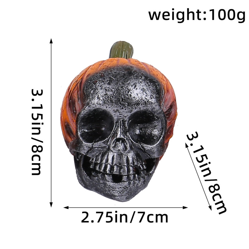 Halloween Hip-Hop Funny Pumpkin Skull Resin Party Festival Ornaments Decorative Props