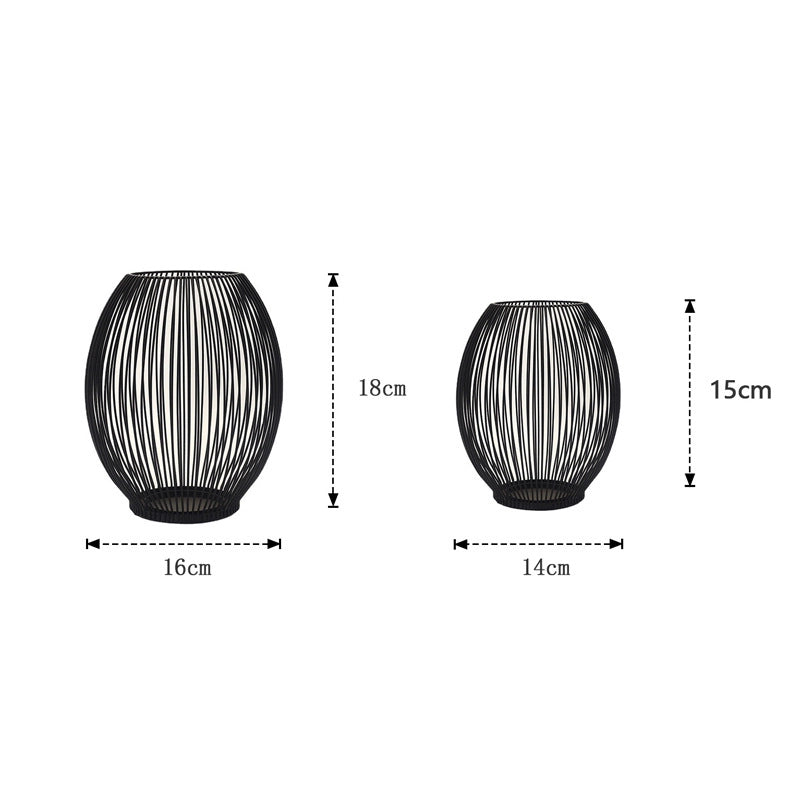 Christmas Retro Minimalist Solid Color Iron Candlestick