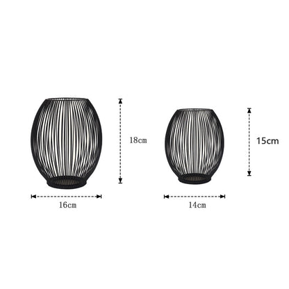 Christmas Retro Minimalist Solid Color Iron Candlestick