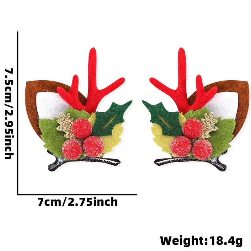Christmas Cartoon Style Cute Antlers Party Festival Hairpin