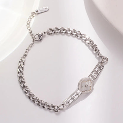 Women Geometric Titanium Steel 18K Gold Plated Bracelets