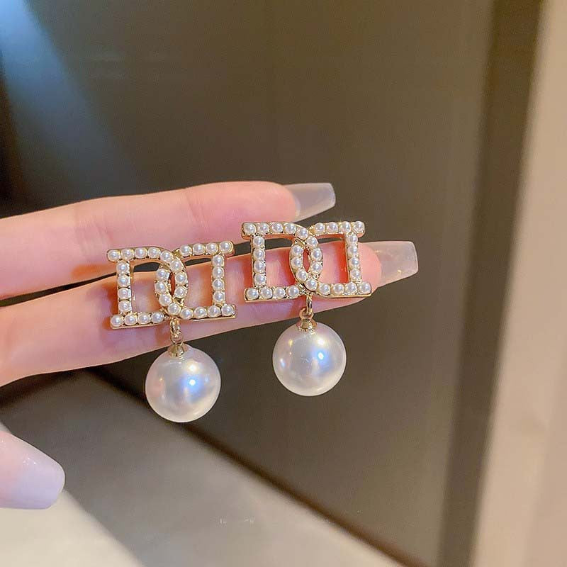 Luxurious Quadrilateral Round Ellipse Leaf Rhombus Animal Bowknot Text Letter Geometric Number Droplet Flower Chinese Zodiac Artificial Pearl Oil Dripping Earrings